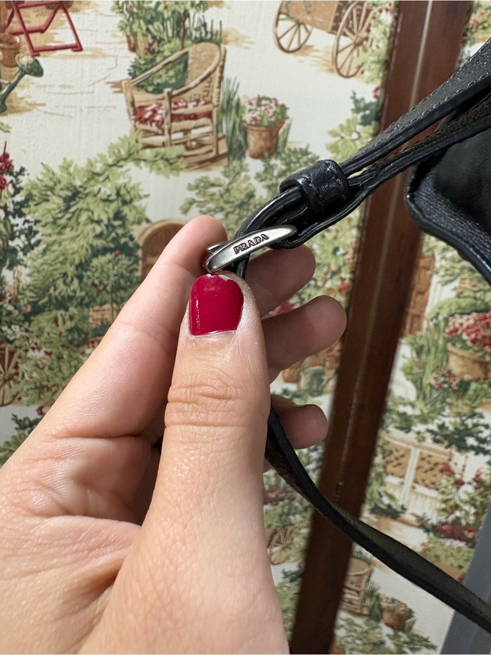 Prada Glance Pomice Two-Tone Tan and Black Leather Satchel - Picture 4 of 16